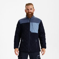 ENGEL Entire quiltet fleecejakke Deep Blue / Dark Sea 1326-143