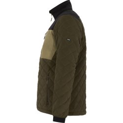 ENGEL Entire quiltet fleecejakke Forest Green/Sort 1326-143