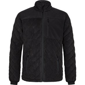 ENGEL Entire quiltet fleecejakke Sort 1326-143