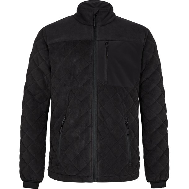 ENGEL Entire quiltet fleecejakke Sort 1326-143