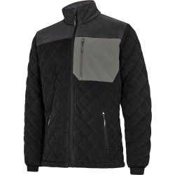 ENGEL Entire quiltet fleecejakke Sort/Antrazitgr 1326-143