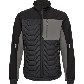 ENGEL Entire quiltet jakke Antrazitgr/Sort 1328-142