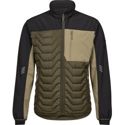 ENGEL Entire quiltet jakke Forest Green/Sort 1328-142