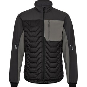 ENGEL Entire quiltet jakke Sort/Antrazitgr 1328-142