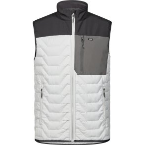 ENGEL Entire quiltet vest Bone White / Anthracite Grey 5328-142