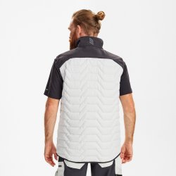 ENGEL Entire quiltet vest Bone White / Anthracite Grey 5328-142