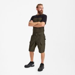 ENGEL Entire shorts med strk Forest Green 6329-144