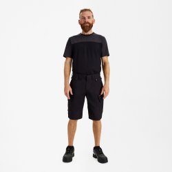 ENGEL Entire shorts med strk Sort 6329-144