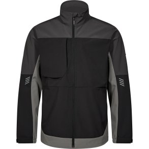 ENGEL Entire softshelljakke Sort/Antrazitgr 1327-140