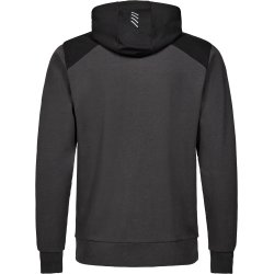 ENGEL Entire sweat cardigan med htte Antrazitgr/Sort 8329-247