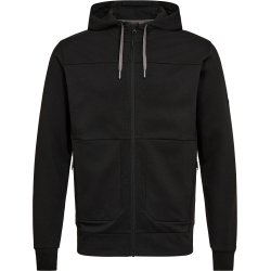 ENGEL Entire sweat cardigan med h�tte Sort 8329-247