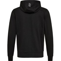 ENGEL Entire sweat cardigan med h�tte Sort 8329-247