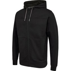 ENGEL Entire sweat cardigan med h�tte Sort 8329-247