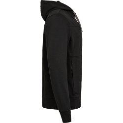 ENGEL Entire sweat cardigan med h�tte Sort 8329-247