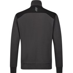 ENGEL Entire sweat cardigan med krave Antrazitgr/Sort 8328-247