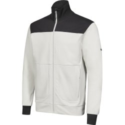 ENGEL Entire sweat cardigan med krave Bone White / Anthracite Grey 8328-247