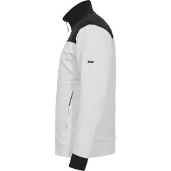 ENGEL Entire sweat cardigan med krave Bone White / Anthracite Grey 8328-247