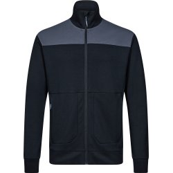 ENGEL Entire sweat cardigan med krave Deep Blue / Dark Sea 8328-247