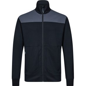 ENGEL Entire sweat cardigan med krave Deep Blue / Dark Sea 8328-247