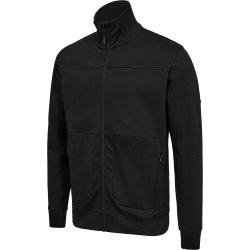 ENGEL Entire sweat cardigan med krave Sort 8328-247