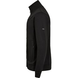 ENGEL Entire sweat cardigan med krave Sort 8328-247