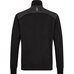 ENGEL Entire sweat cardigan med krave Sort/Antrazitgrå 8328-247