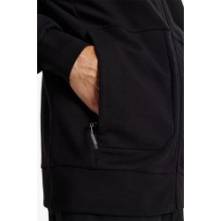 ENGEL Entire sweat cardigan med krave Sort/Antrazitgrå 8328-247