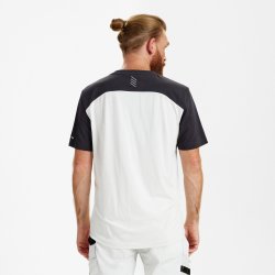 ENGEL Entire T-shirt Bone White / Anthracite Grey 9329-243