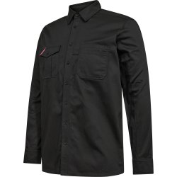 ENGEL Extend bomuld langrmet skjorte Sort 7186-811