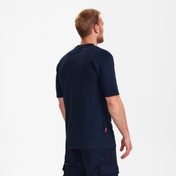 ENGEL Extend bomuld T-shirt Blue Ink 9053-551