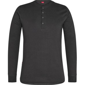 ENGEL Extend Grandad lang�rmet T-shirt Antrazitgr� 9257-565