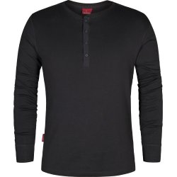 ENGEL Extend Grandad langrmet T-shirt Antrazitgr 9257-565