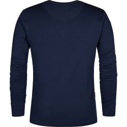 ENGEL Extend Grandad langrmet T-shirt Blue Ink 9257-565