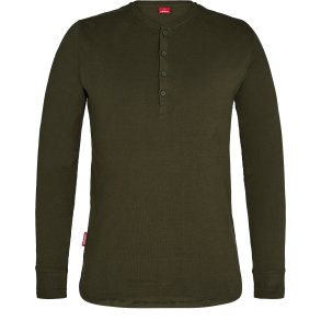 ENGEL Extend Grandad lang�rmet T-shirt Forest Green 9257-565