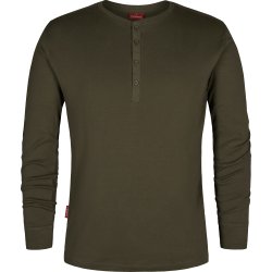 ENGEL Extend Grandad langrmet T-shirt Forest Green 9257-565