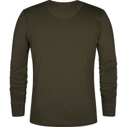 ENGEL Extend Grandad langrmet T-shirt Forest Green 9257-565