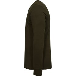 ENGEL Extend Grandad langrmet T-shirt Forest Green 9257-565