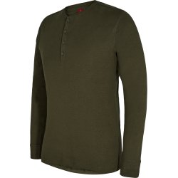 ENGEL Extend Grandad langrmet T-shirt Forest Green 9257-565