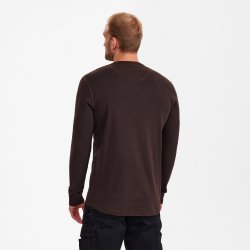 ENGEL Extend Grandad langrmet T-shirt Mokkabrun 9257-565