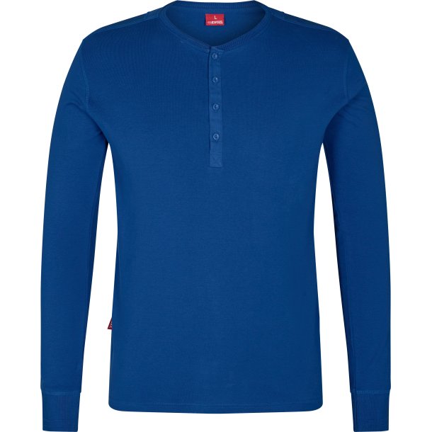 ENGEL Extend Grandad langrmet T-shirt Surfer Blue 9257-565