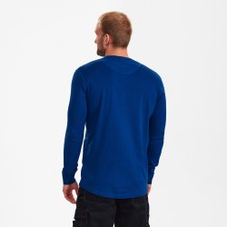 ENGEL Extend Grandad langærmet T-shirt Surfer Blue 9257-565