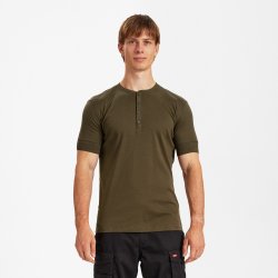 ENGEL Extend Grandad T-shirt Forest Green 9256-565