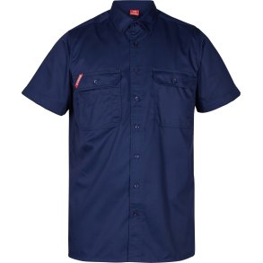 ENGEL Extend kortrmet skjorte Blue Ink 7183-810