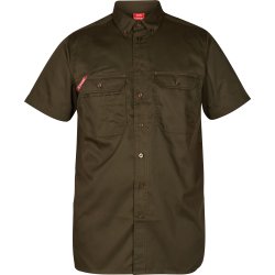 ENGEL Extend kortrmet skjorte Forest Green 7183-810