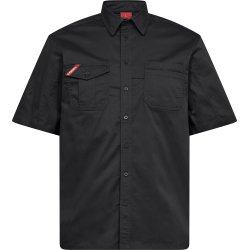 ENGEL Extend kort�rmet skjorte med str�k Antrazitgr� 7184-812