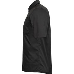 ENGEL Extend kortærmet skjorte med stræk Antrazitgrå 7184-812