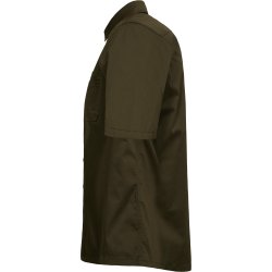 ENGEL Extend kortærmet skjorte med stræk Forest Green 7184-812