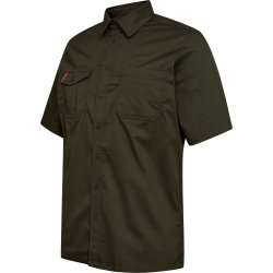 ENGEL Extend kortærmet skjorte med stræk Forest Green 7184-812