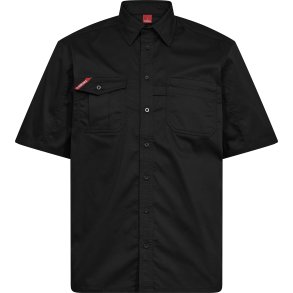 ENGEL Extend kortrmet skjorte med strk Sort 7184-812