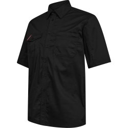 ENGEL Extend kortærmet skjorte med stræk Sort 7184-812